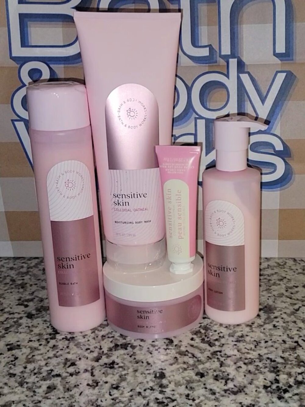 🎉 NEW 5PC BATH & BODY WORKS SENSITIVE SKIN BUNDLE